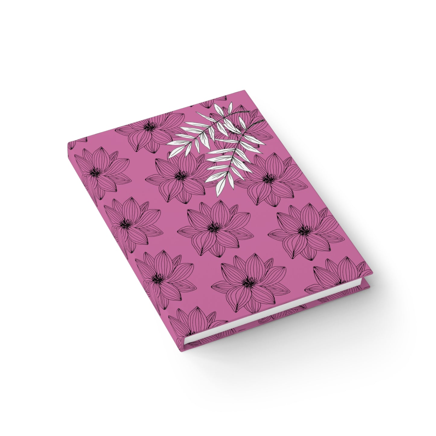 Journal - Ruled Line (Pink Flower Pattern)