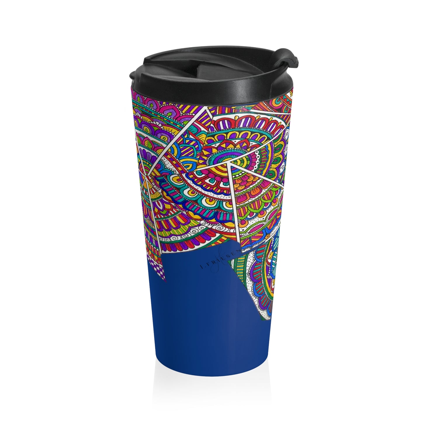 Stainless Steel Travel Mug (Blue)