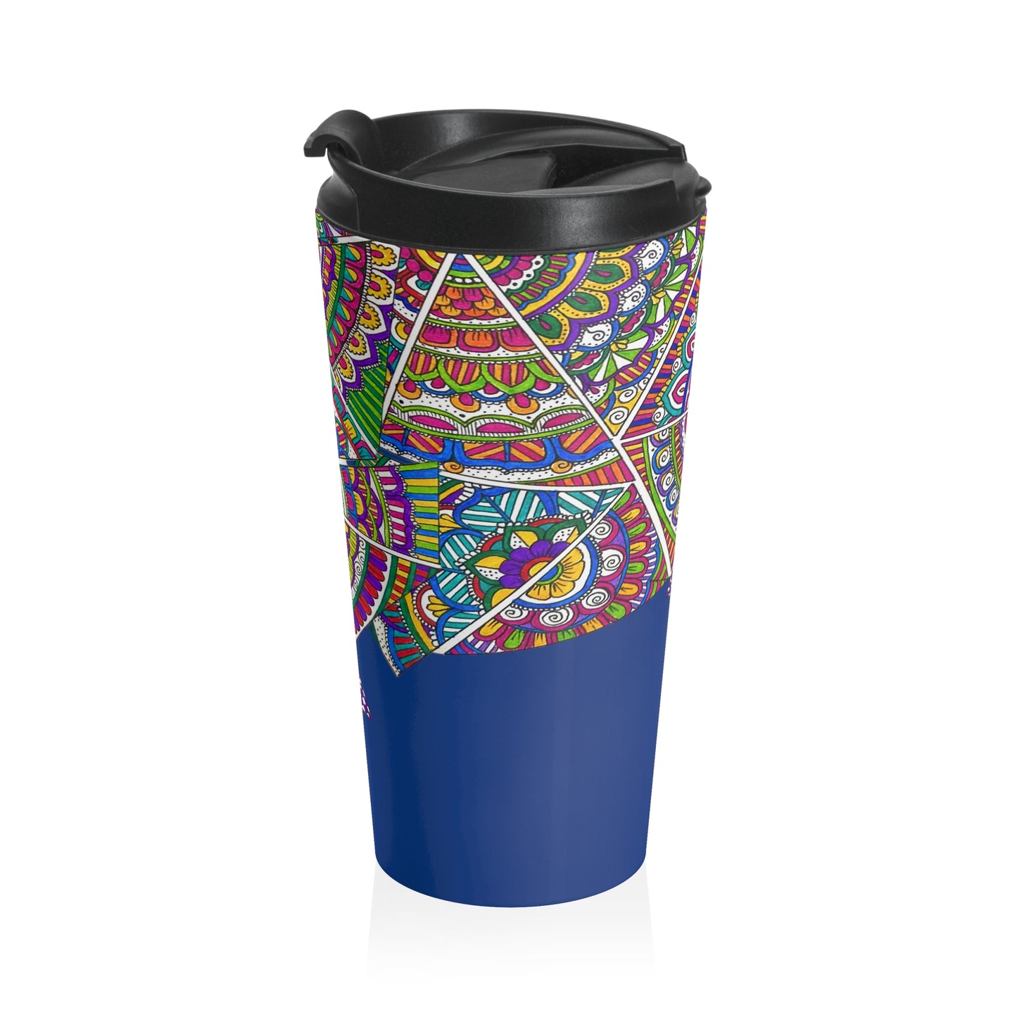 Stainless Steel Travel Mug (Blue)