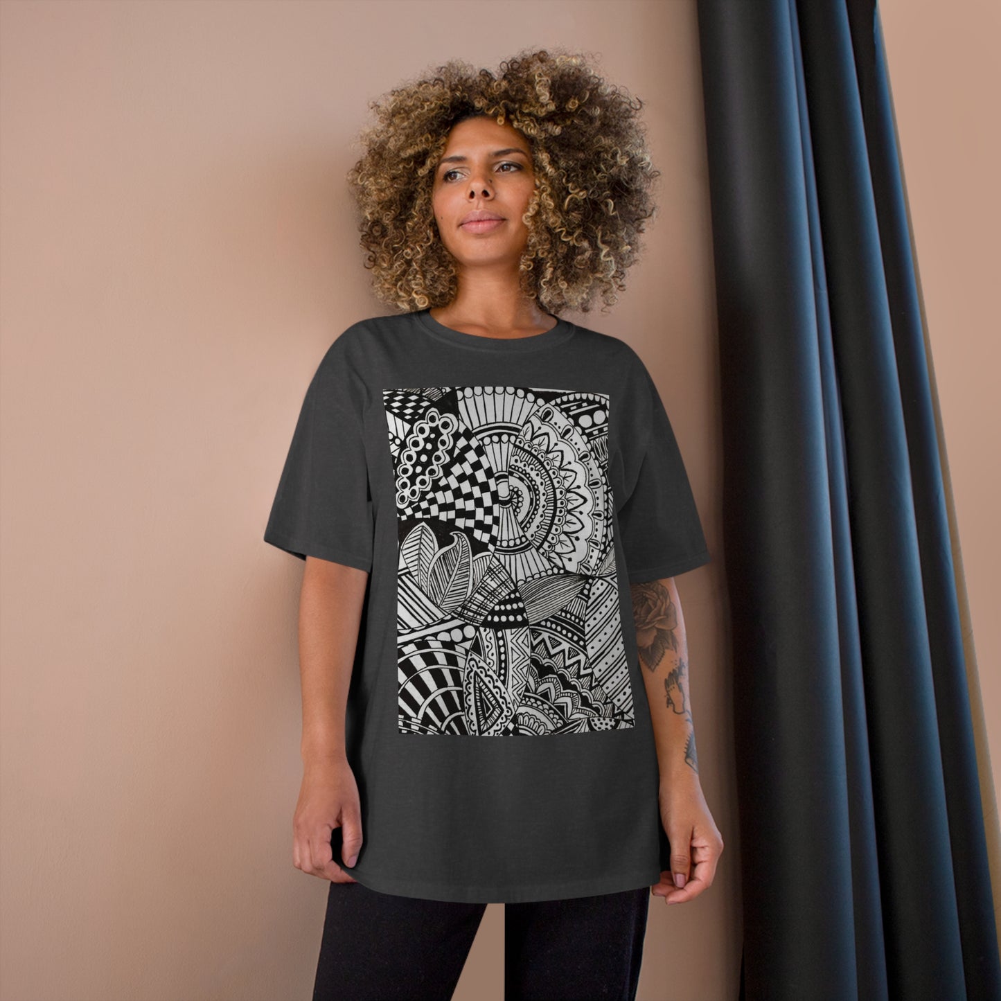 T-Shirt (B&W Swirl)