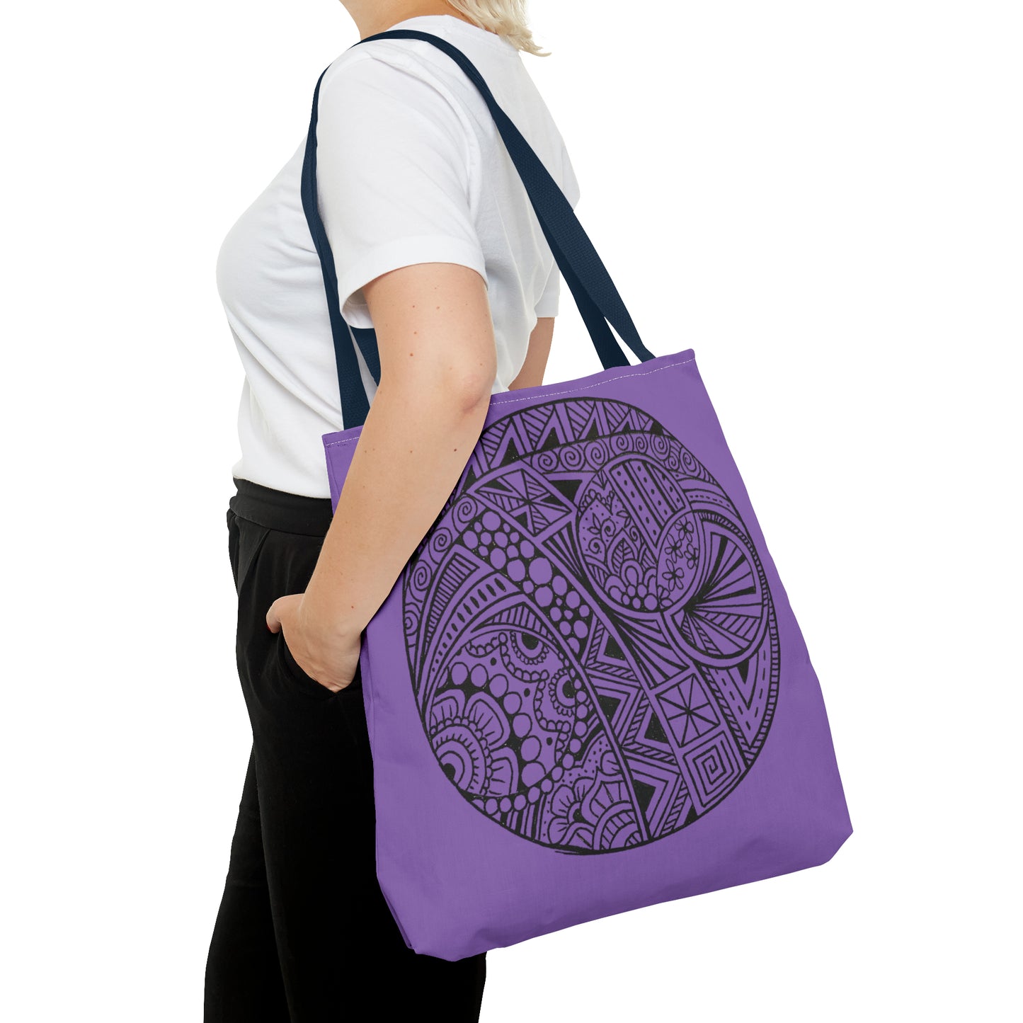 Tote Bag (Purple Circle)