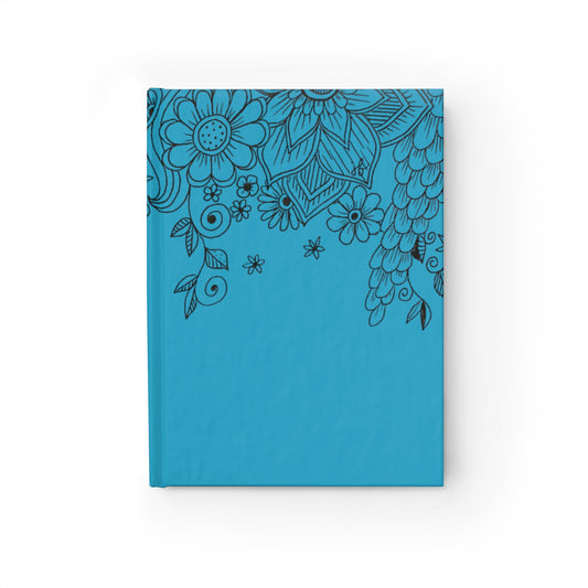 Journal - Ruled Line (Teal Flowers)