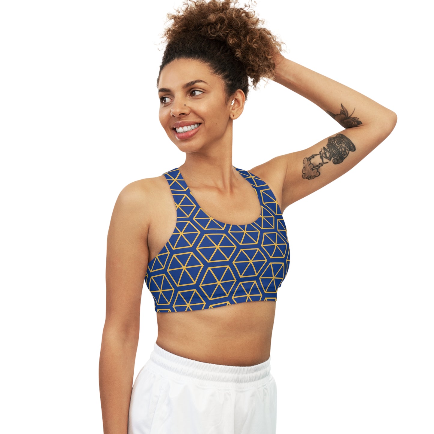 Sports Bra (Octagon Chic- Navy)