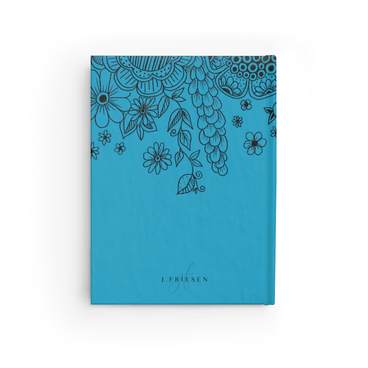 Journal - Ruled Line (Teal Flowers)