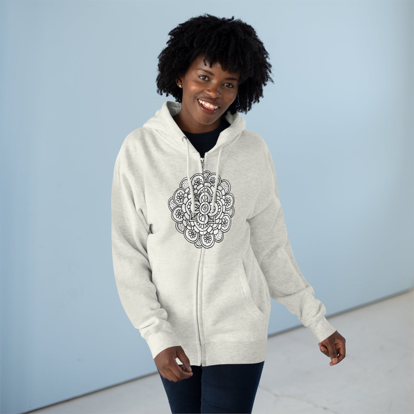 Mandala Zip Hoodie