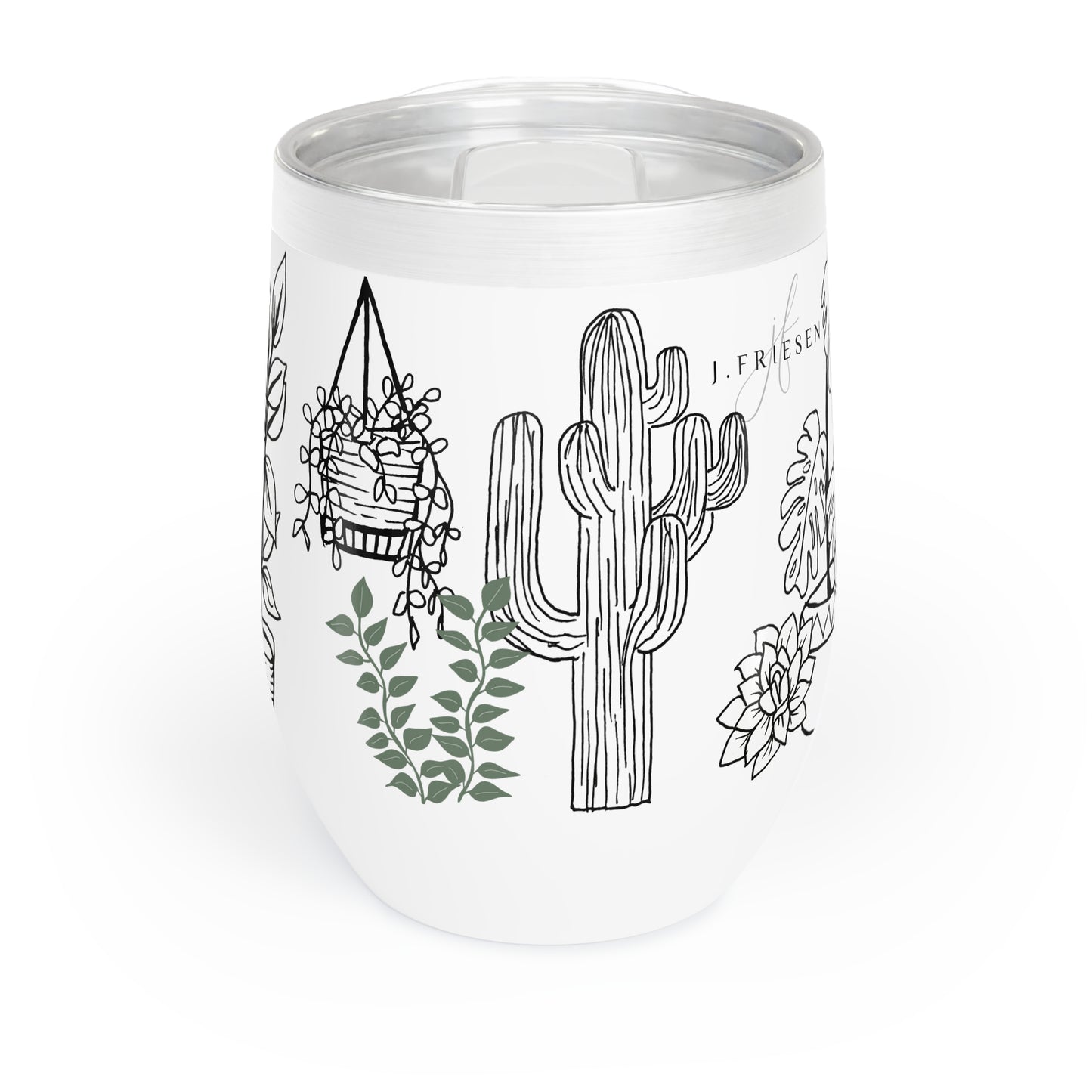 Chill Wine Tumbler (Succulents)