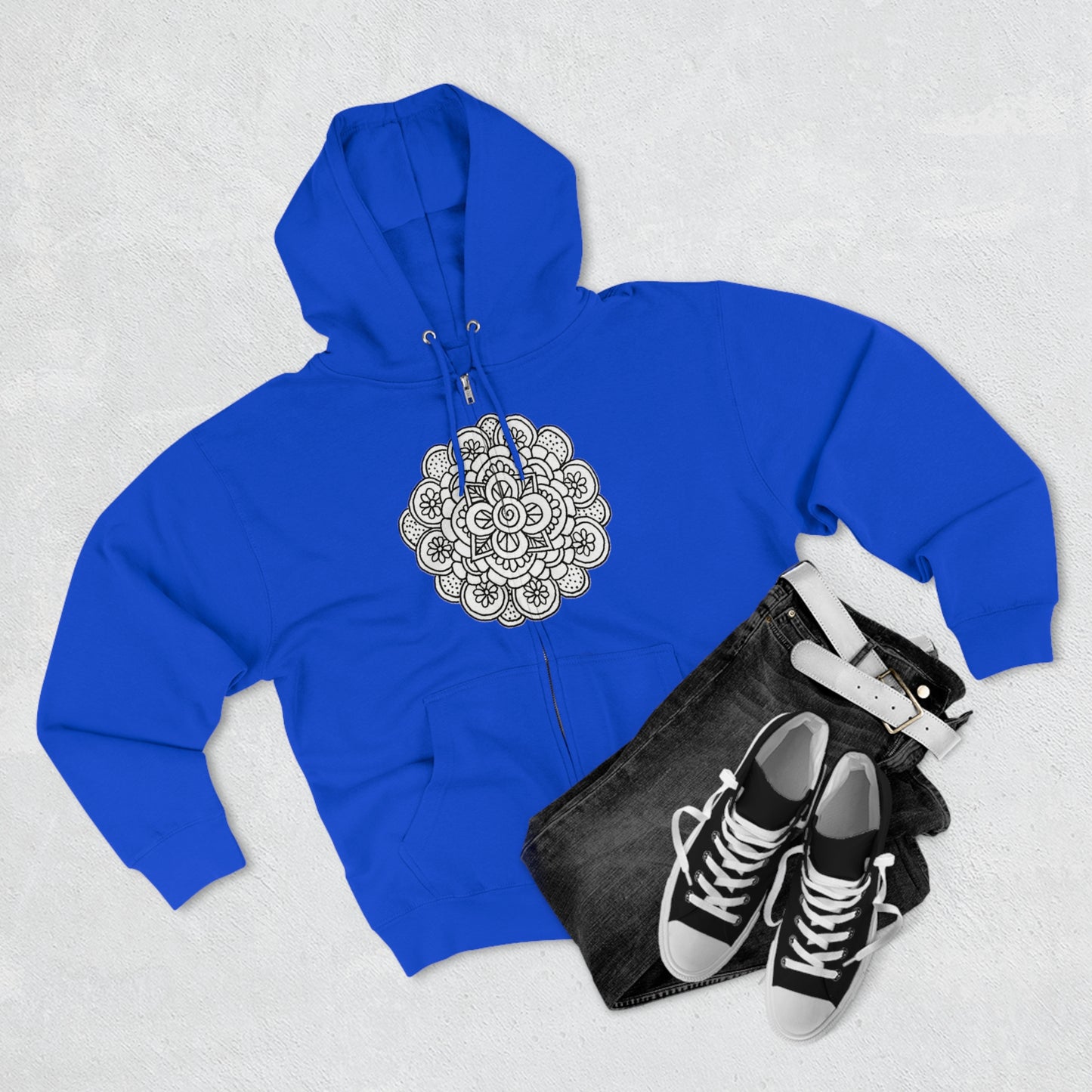 Mandala Zip Hoodie