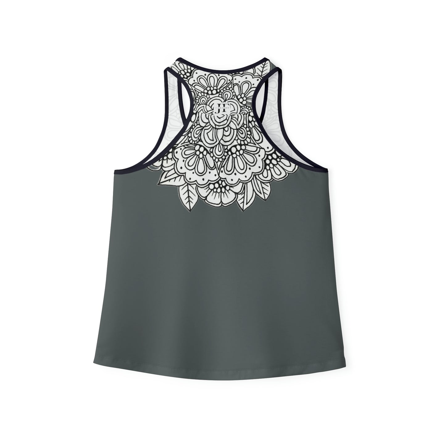 Women's Tank Top (Mandala Collar- Grey)