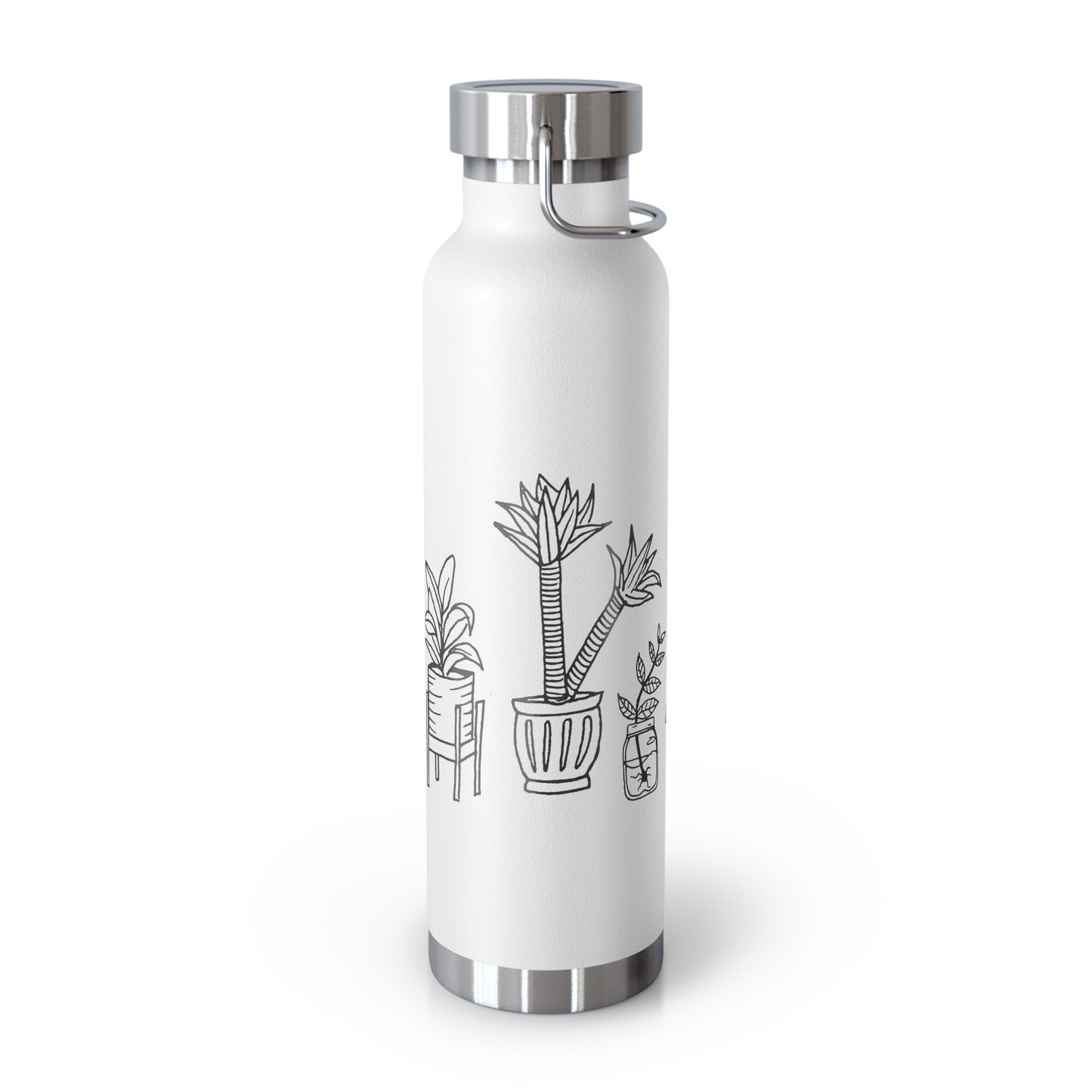 Copper Vacuum Insulated Bottle, 22oz (House Plants)