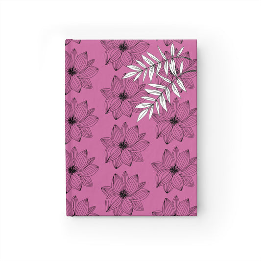 Journal - Ruled Line (Pink Flower Pattern)