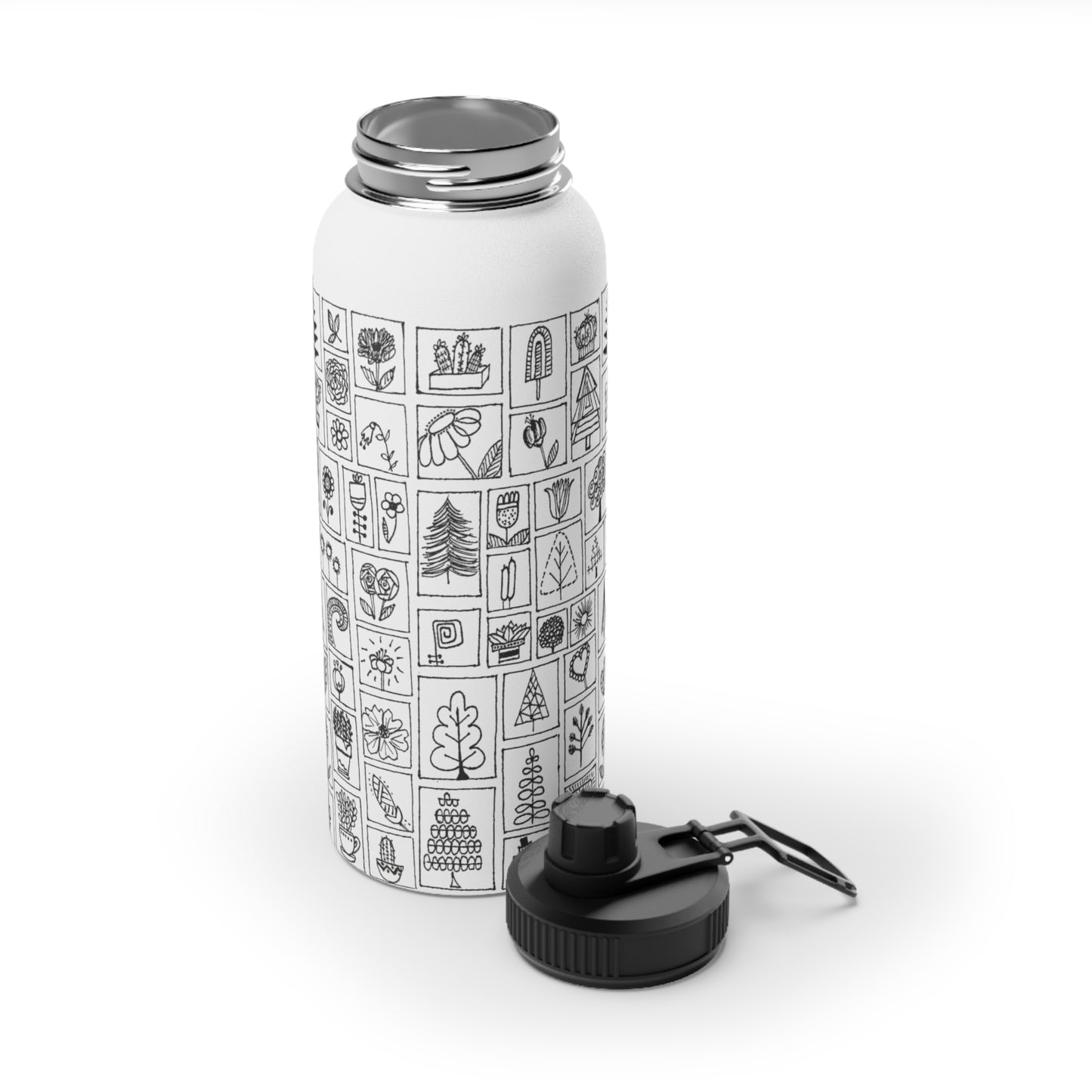 Stainless Steel Water Bottle, Sports Lid