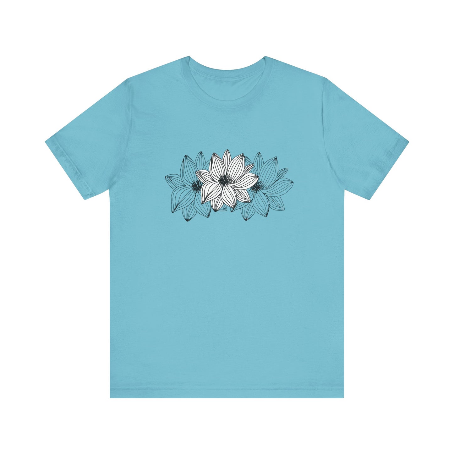 Unisex Jersey Short Sleeve Tee (Triple Flower)