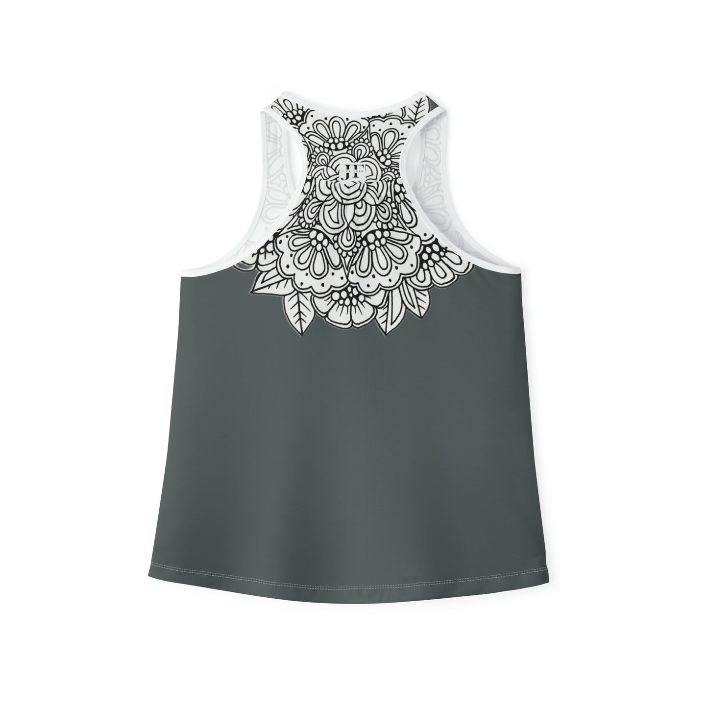 Women's Tank Top (Mandala Collar- Grey)