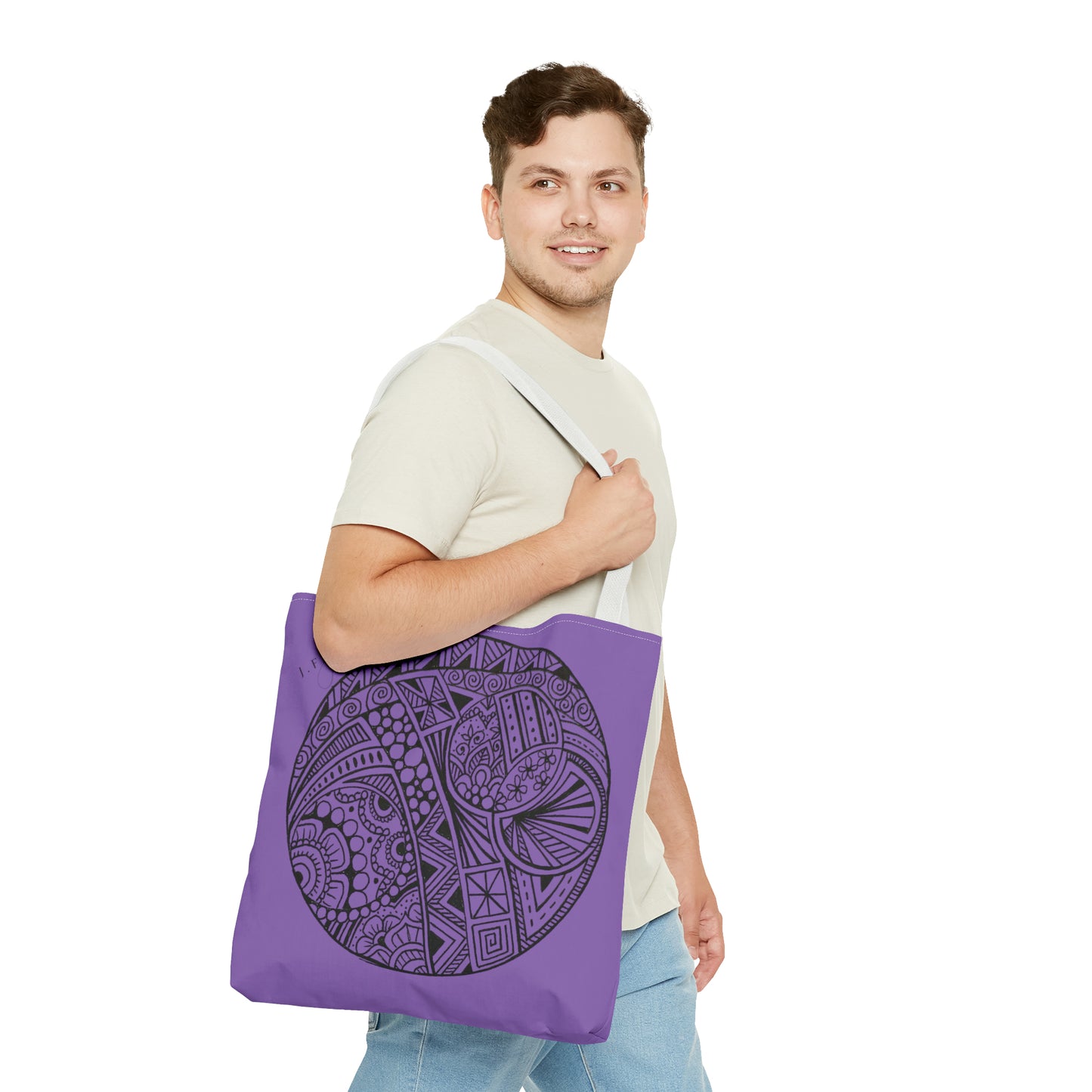 Tote Bag (Purple Circle)