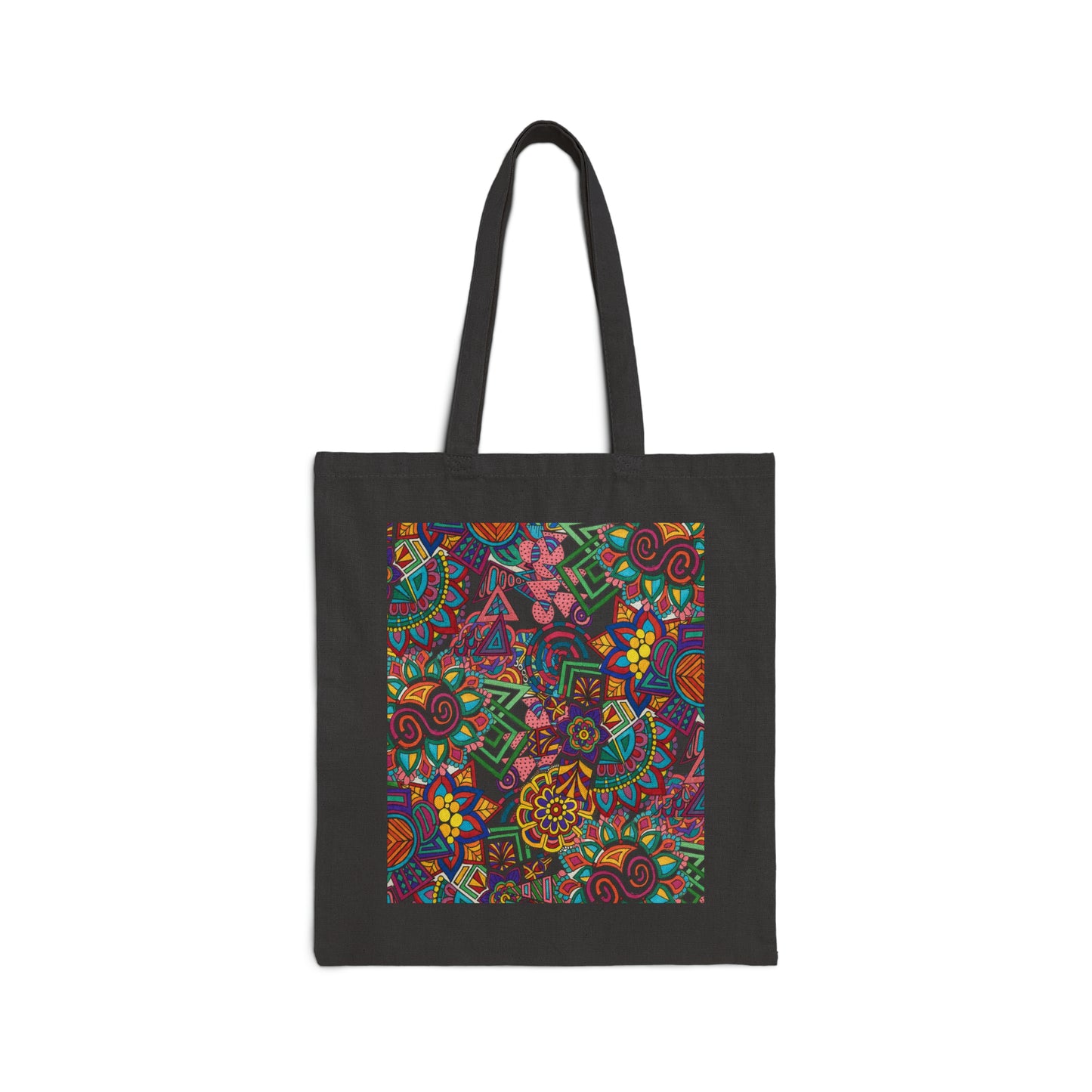 Cotton Canvas Tote Bag (Splash of Colour)