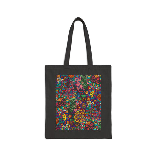 Cotton Canvas Tote Bag (Splash of Colour)