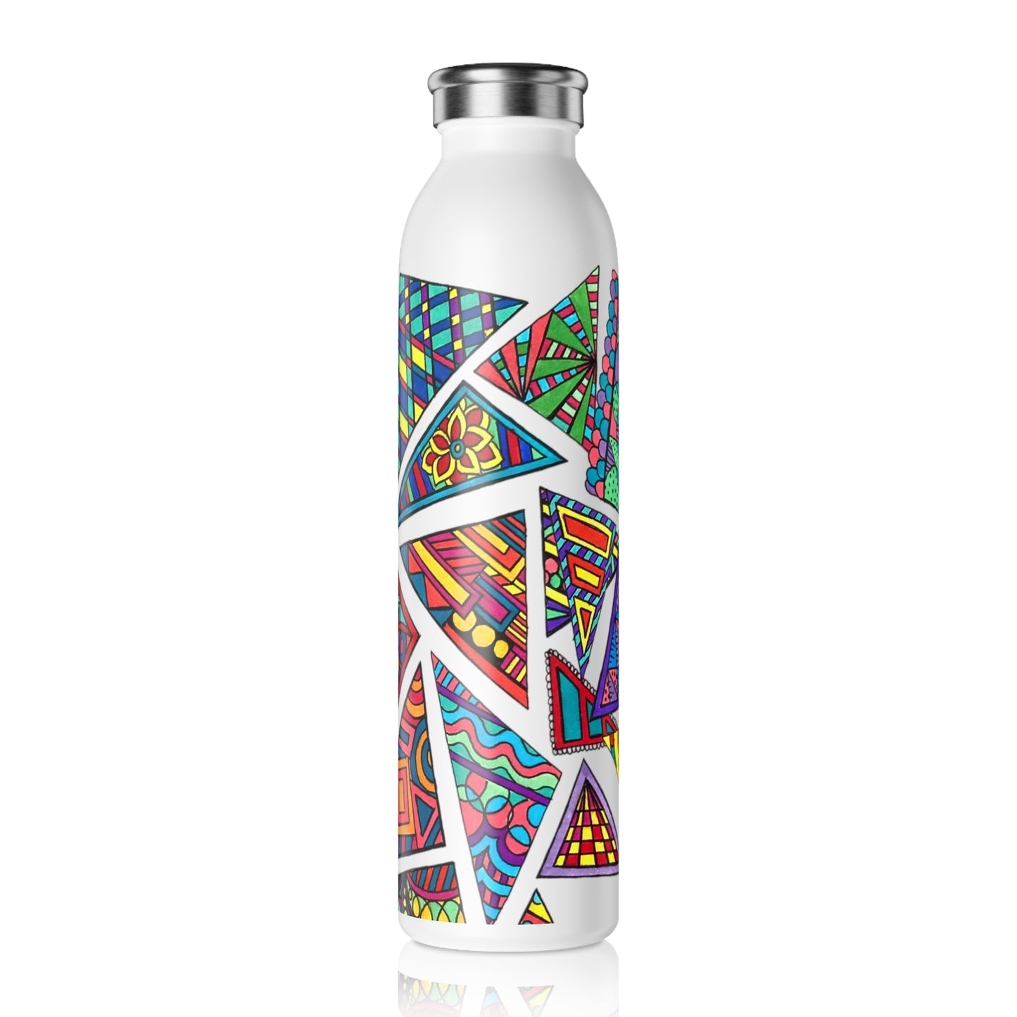 Slim Water Bottle (Triangles)