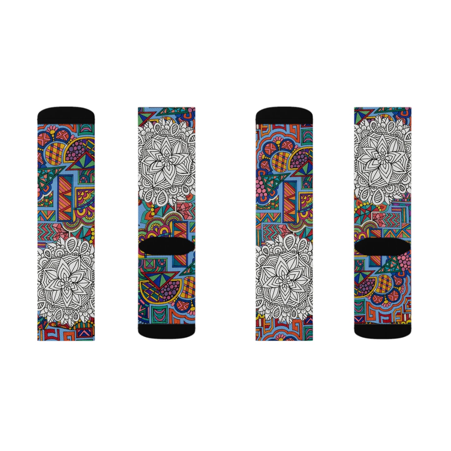 Socks (Mandala/B&W)