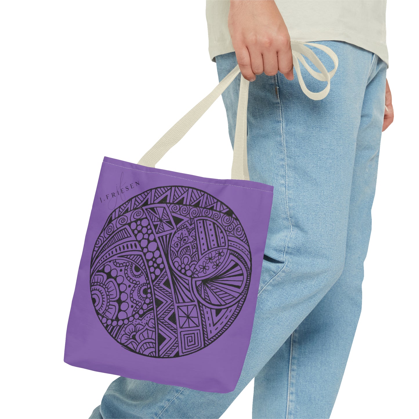 Tote Bag (Purple Circle)