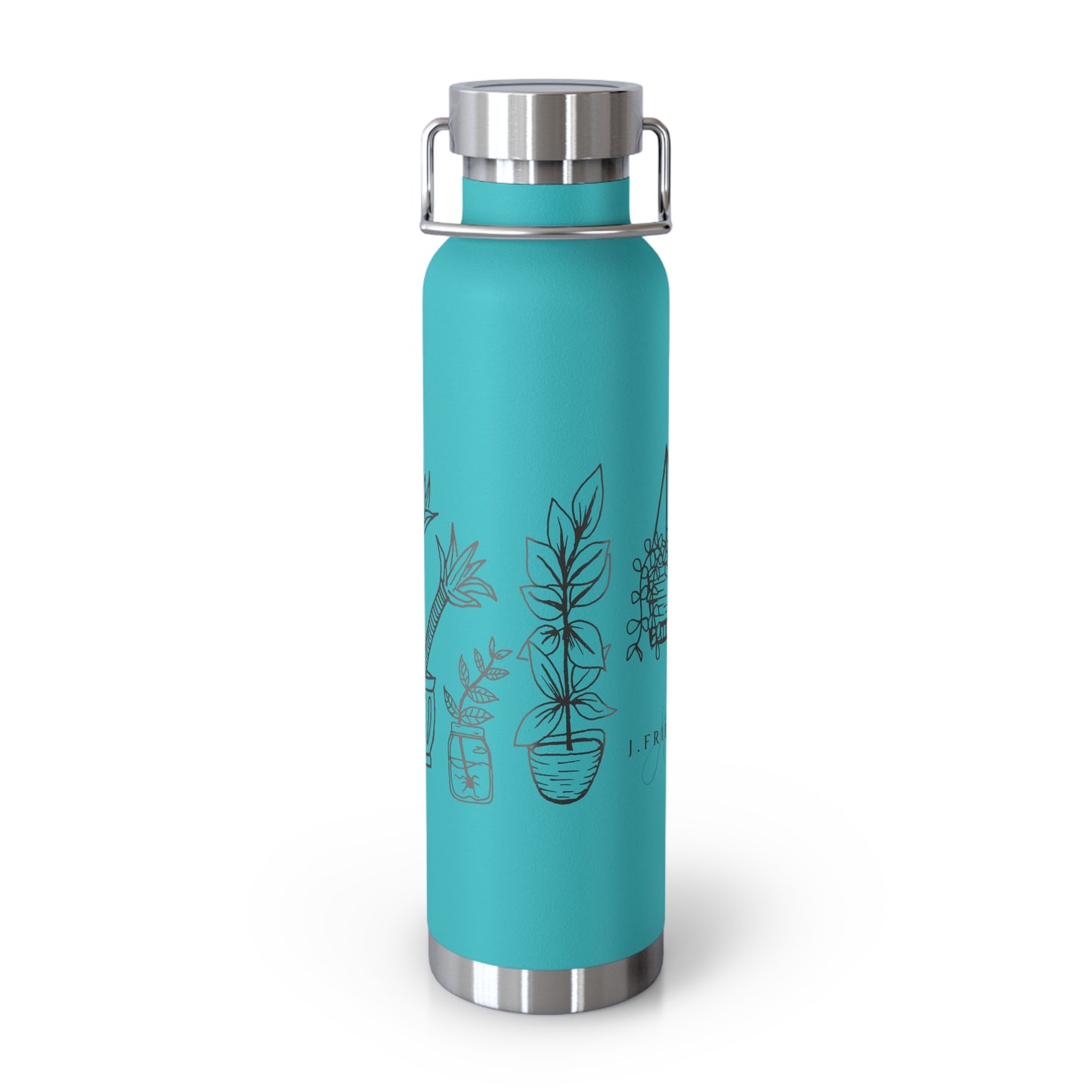 Copper Vacuum Insulated Bottle, 22oz (House Plants)