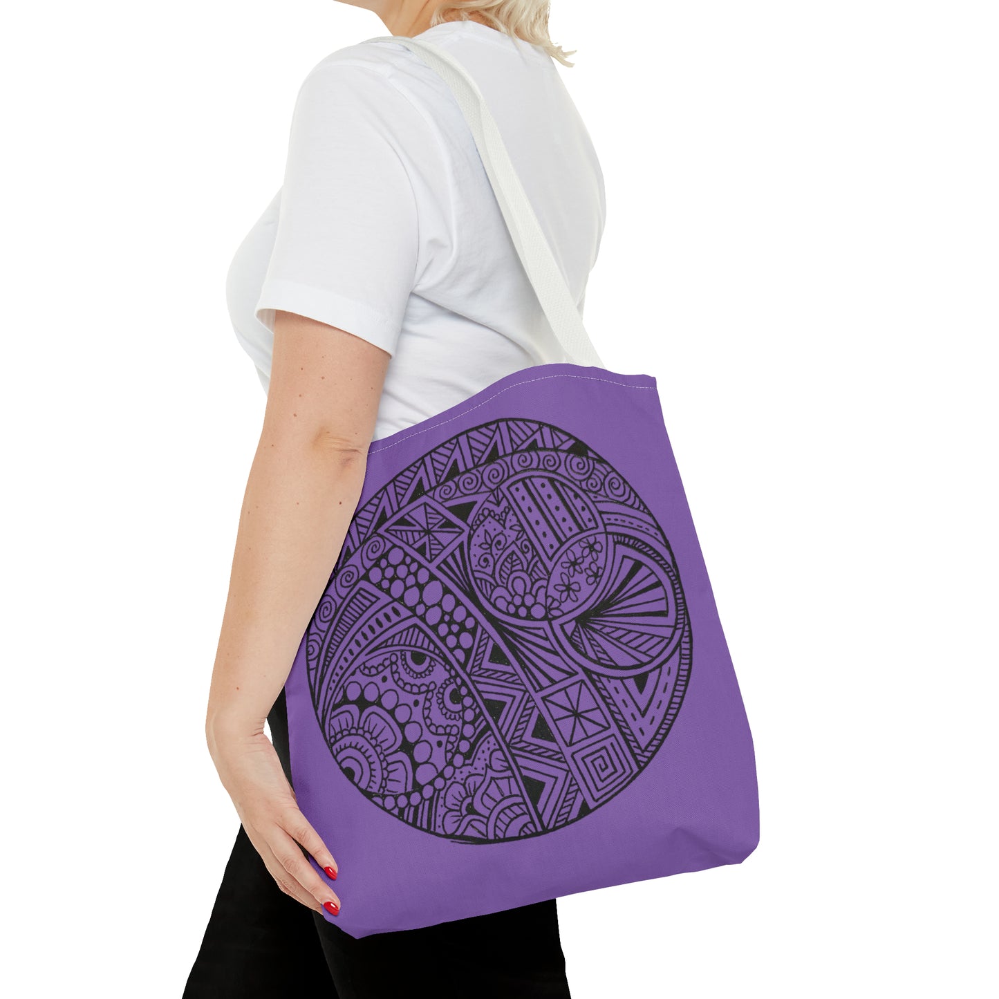 Tote Bag (Purple Circle)