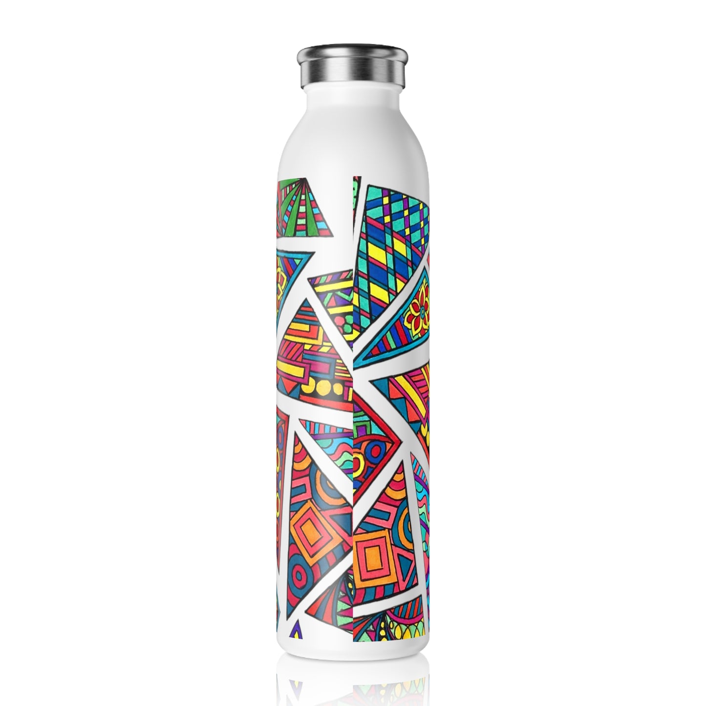 Slim Water Bottle (Triangles)