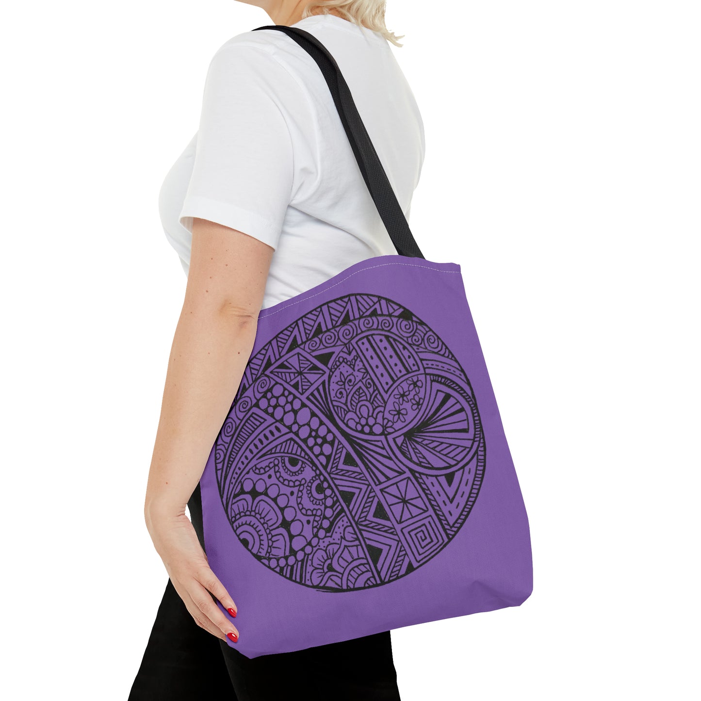 Tote Bag (Purple Circle)