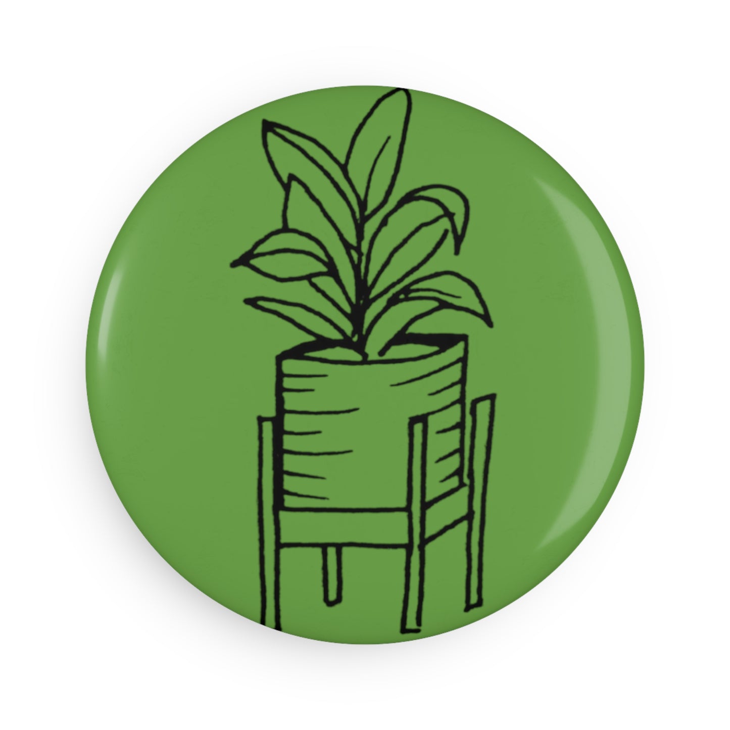 Button Magnet (House Plant)