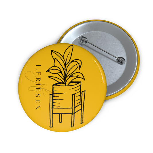 Pin Buttons (Yellow House Plant)