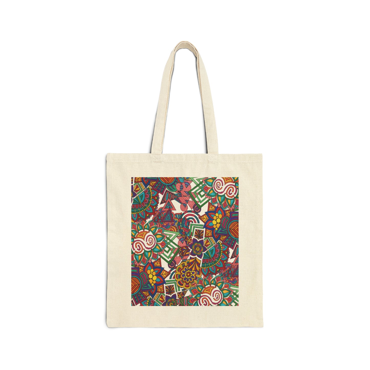 Cotton Canvas Tote Bag (Splash of Colour)