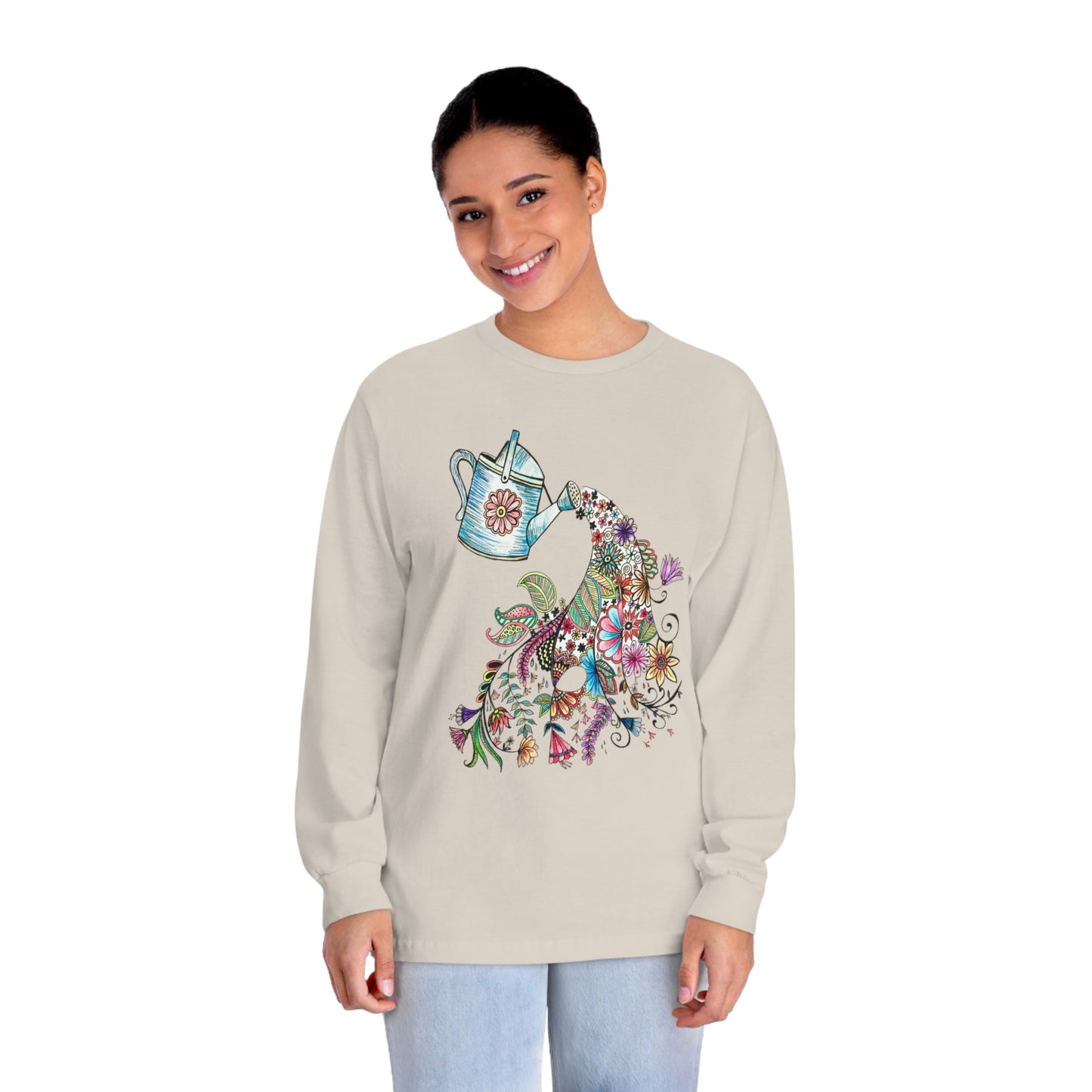 Unisex Classic Long Sleeve T-Shirt (Watering Can)