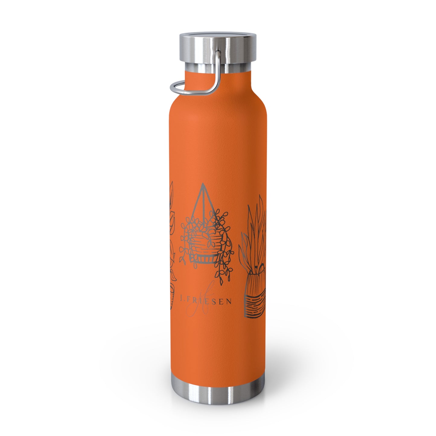 Copper Vacuum Insulated Bottle, 22oz (House Plants)