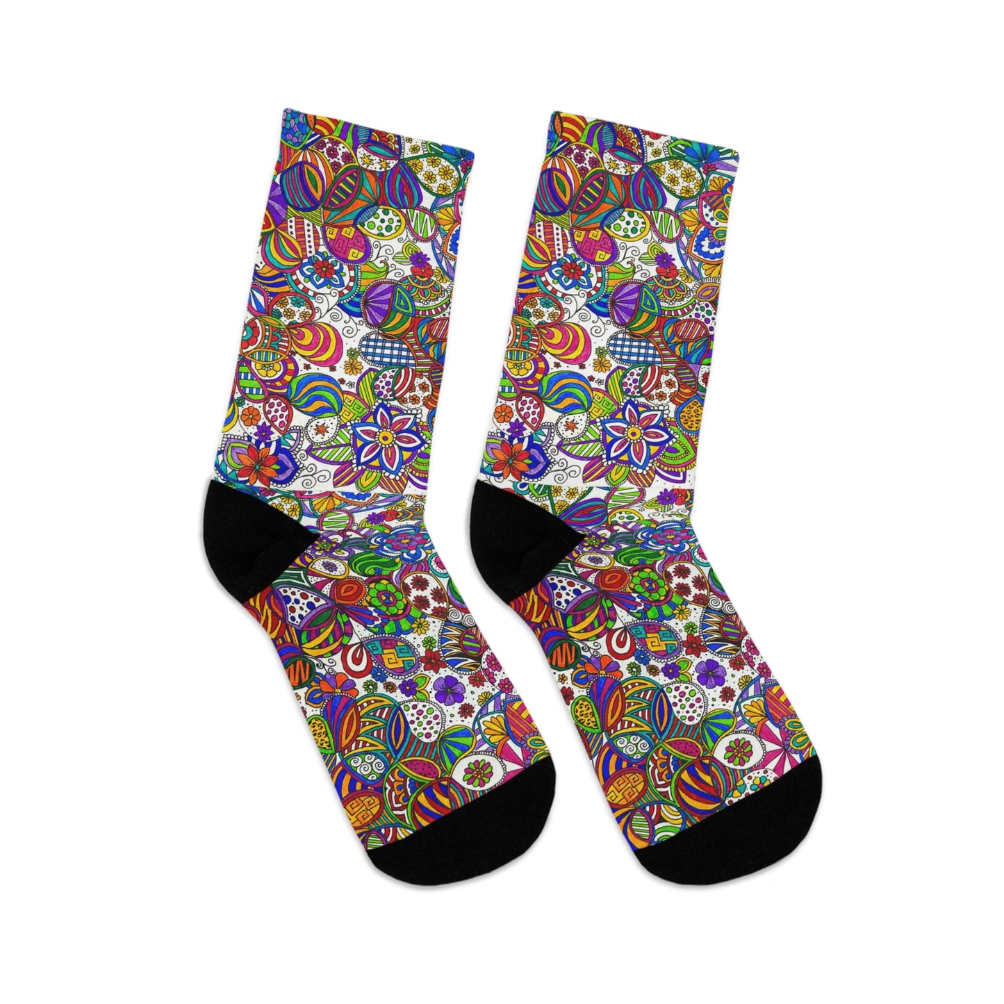 Colour Pattern Recycled Poly Socks