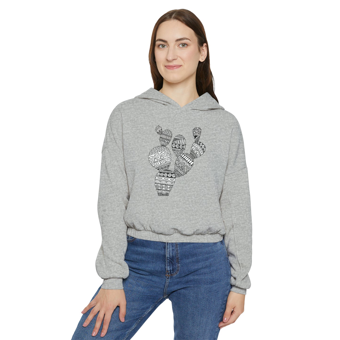 Women's Cinched Bottom Hoodie (Cactus)