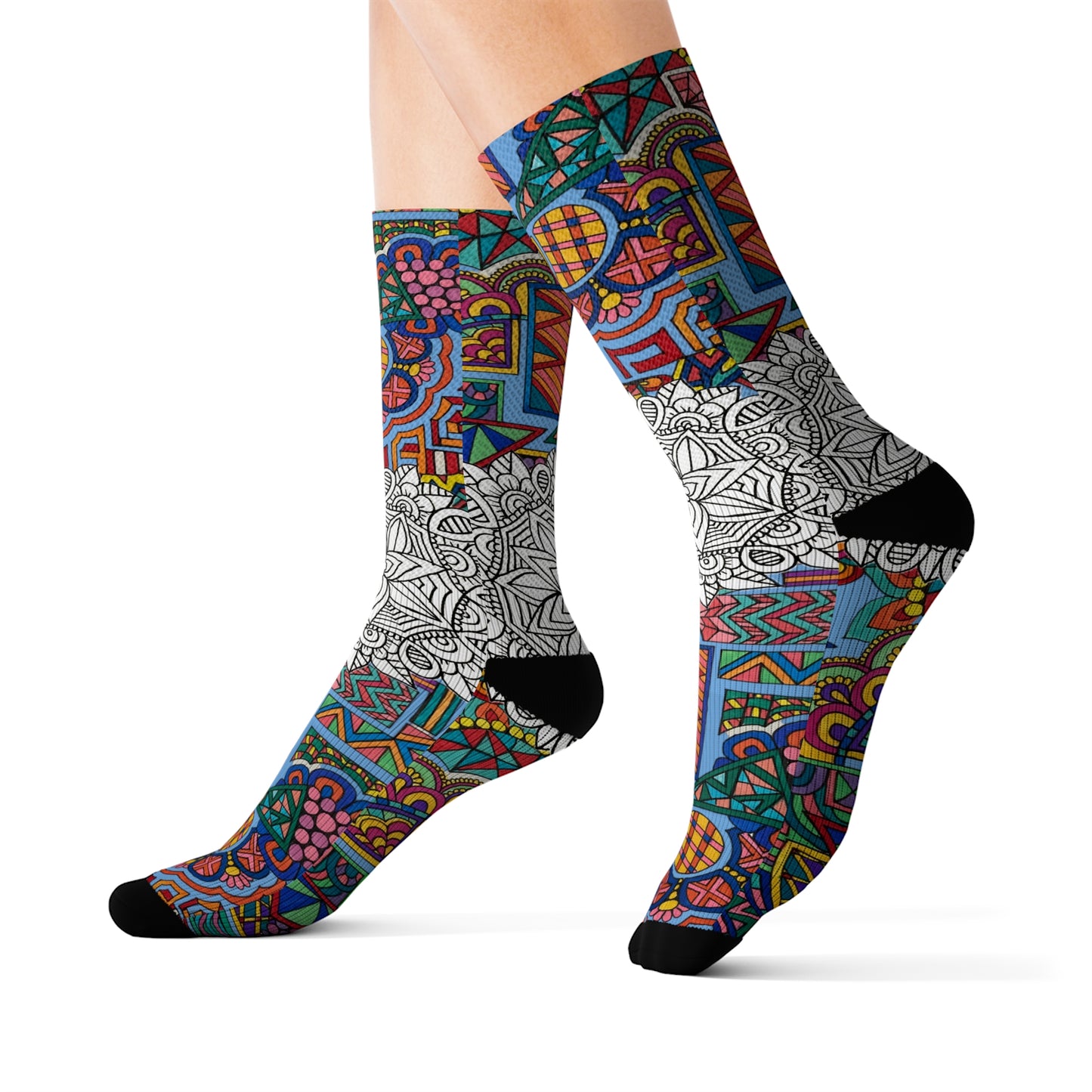 Socks (Mandala/B&W)