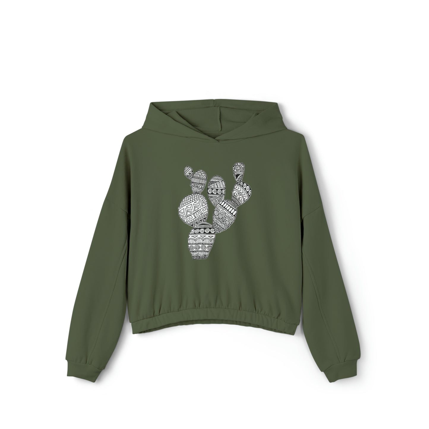 Women's Cinched Bottom Hoodie (Cactus)