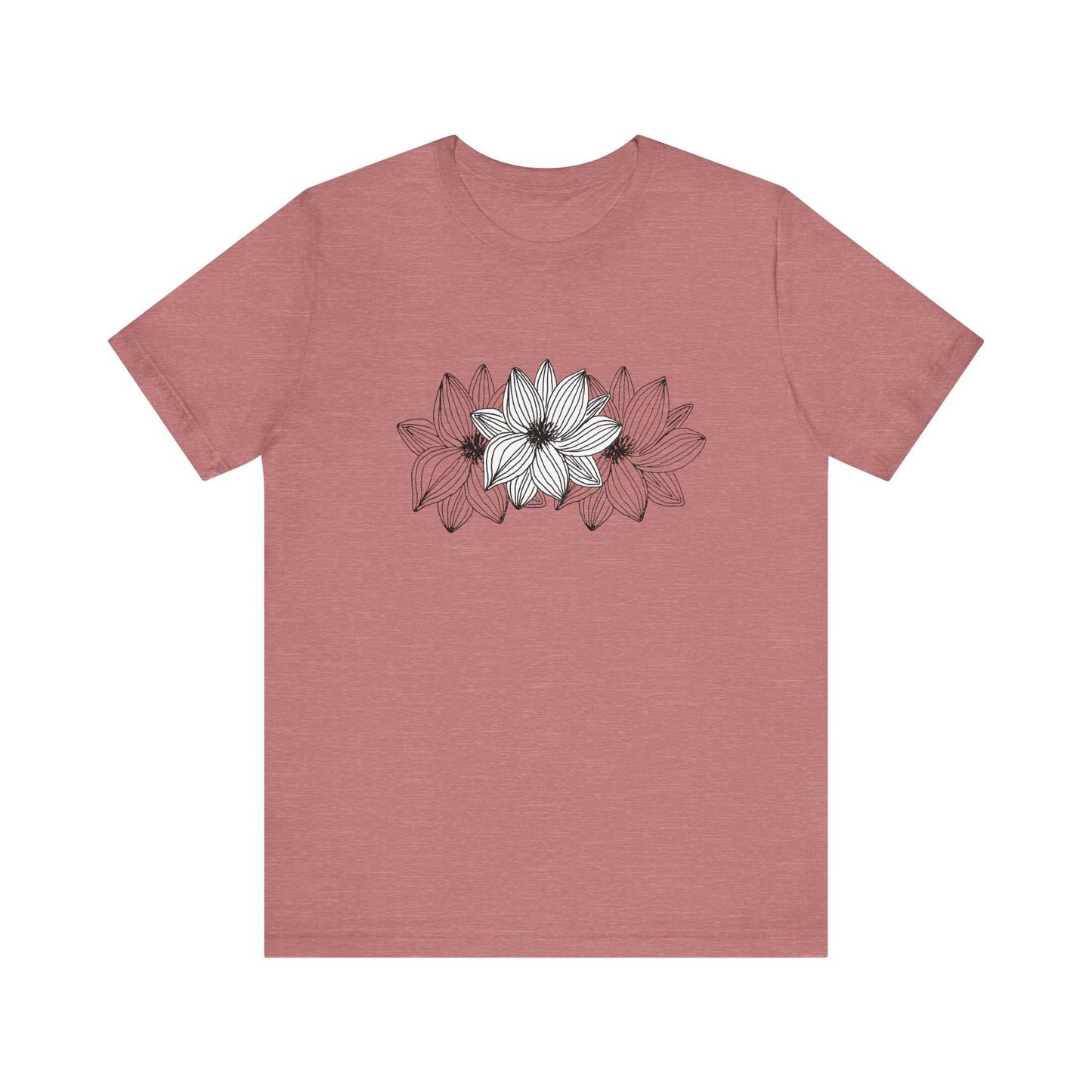 Unisex Jersey Short Sleeve Tee (Triple Flower)