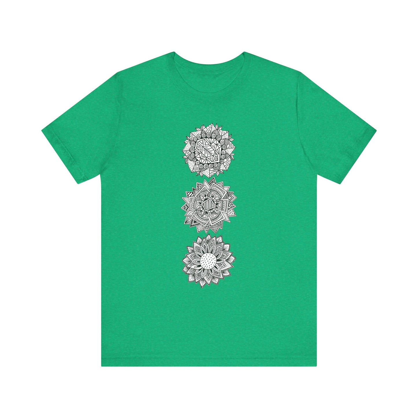 Jersey Short Sleeve Tee (3 Flowers)