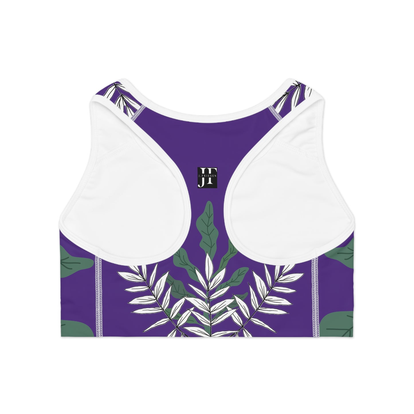 Sports Bra (Purple Vines)