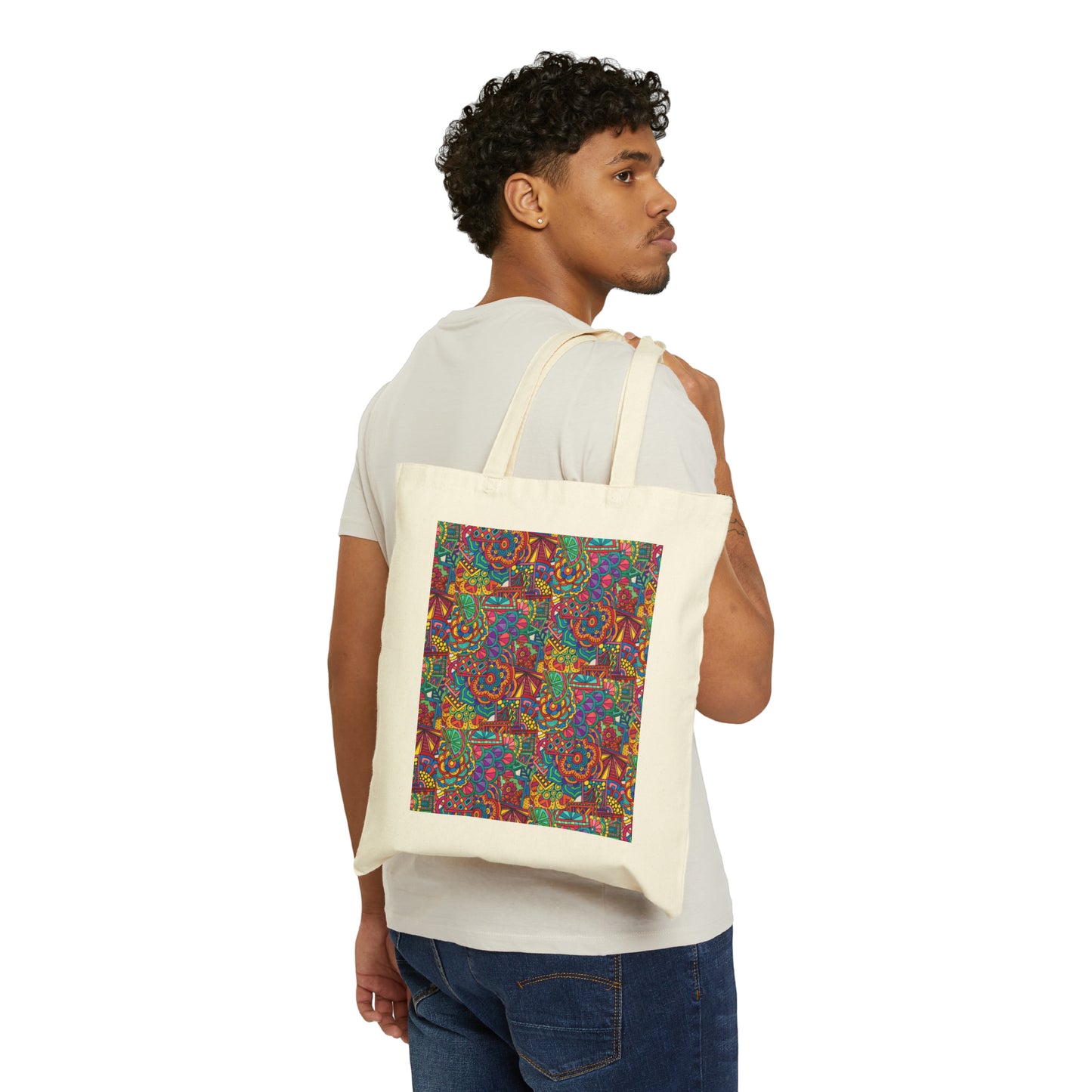 Cotton Canvas Tote Bag (Colour Galore)