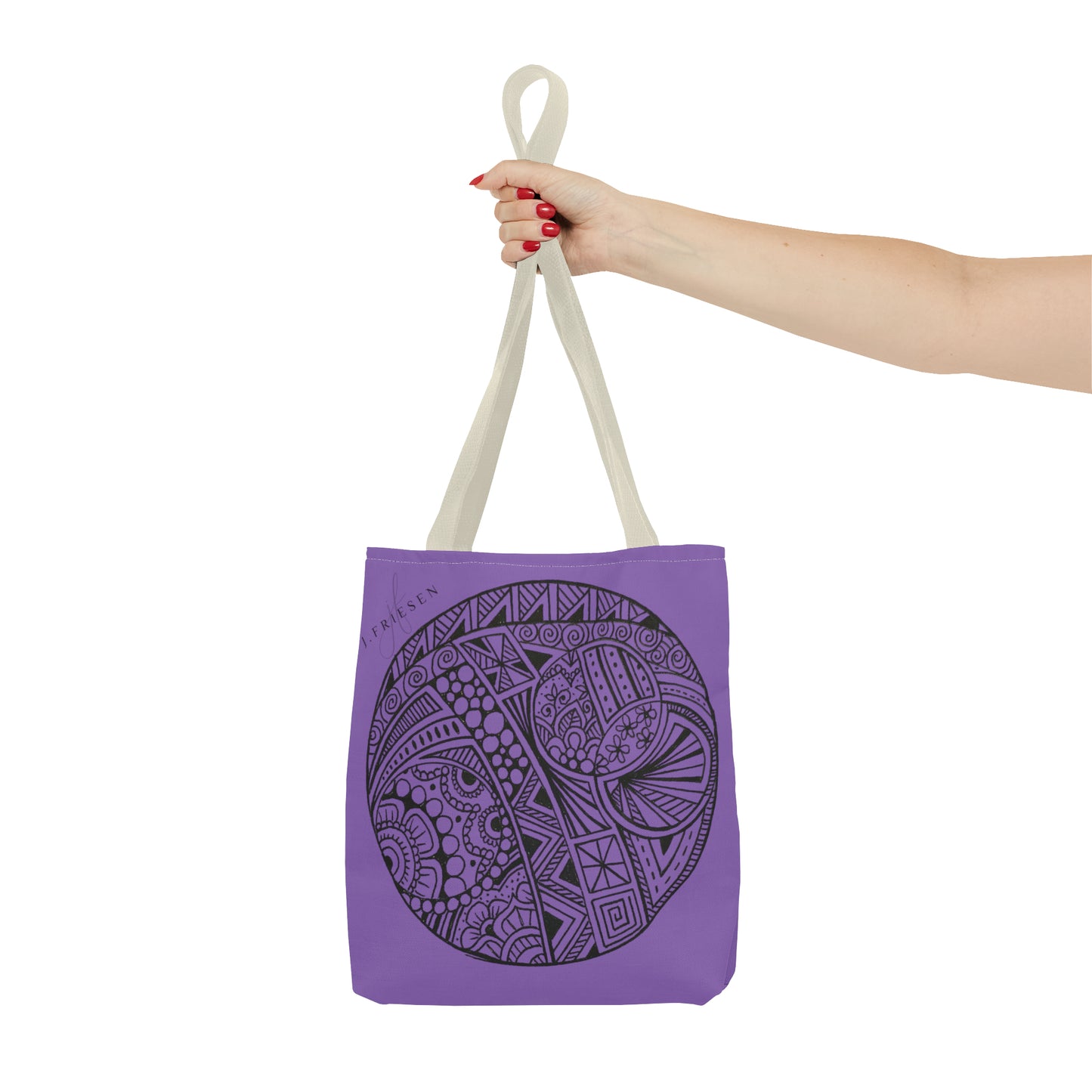 Tote Bag (Purple Circle)