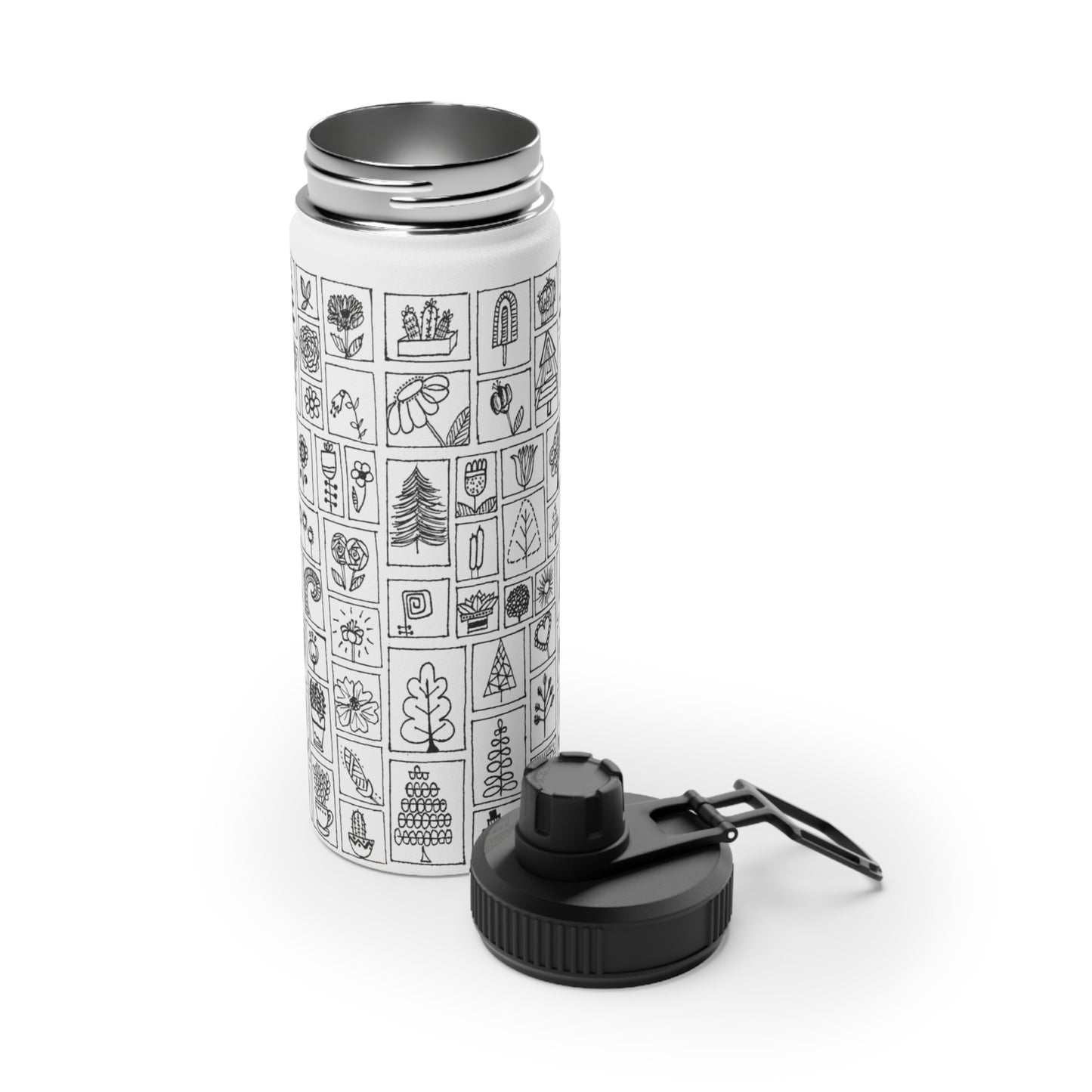 Stainless Steel Water Bottle, Sports Lid