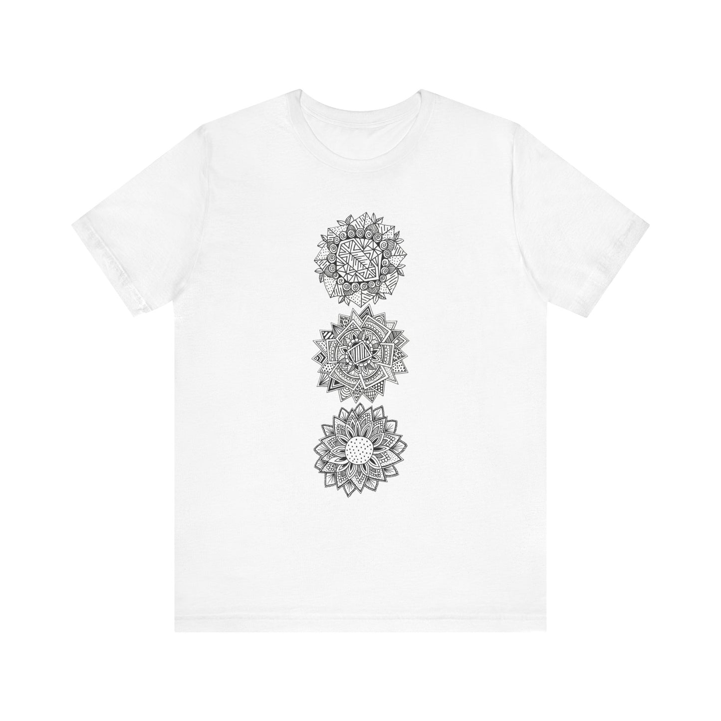 Jersey Short Sleeve Tee (3 Flowers)