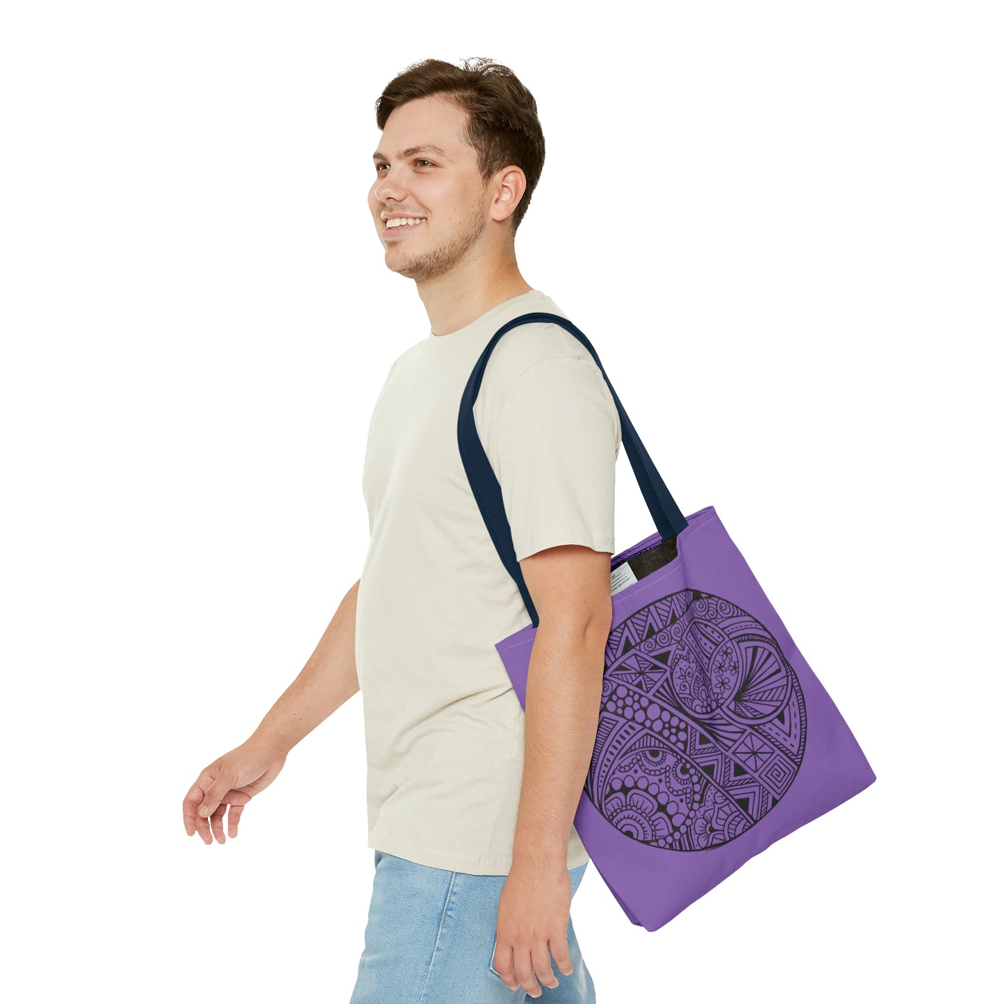 Tote Bag (Purple Circle)