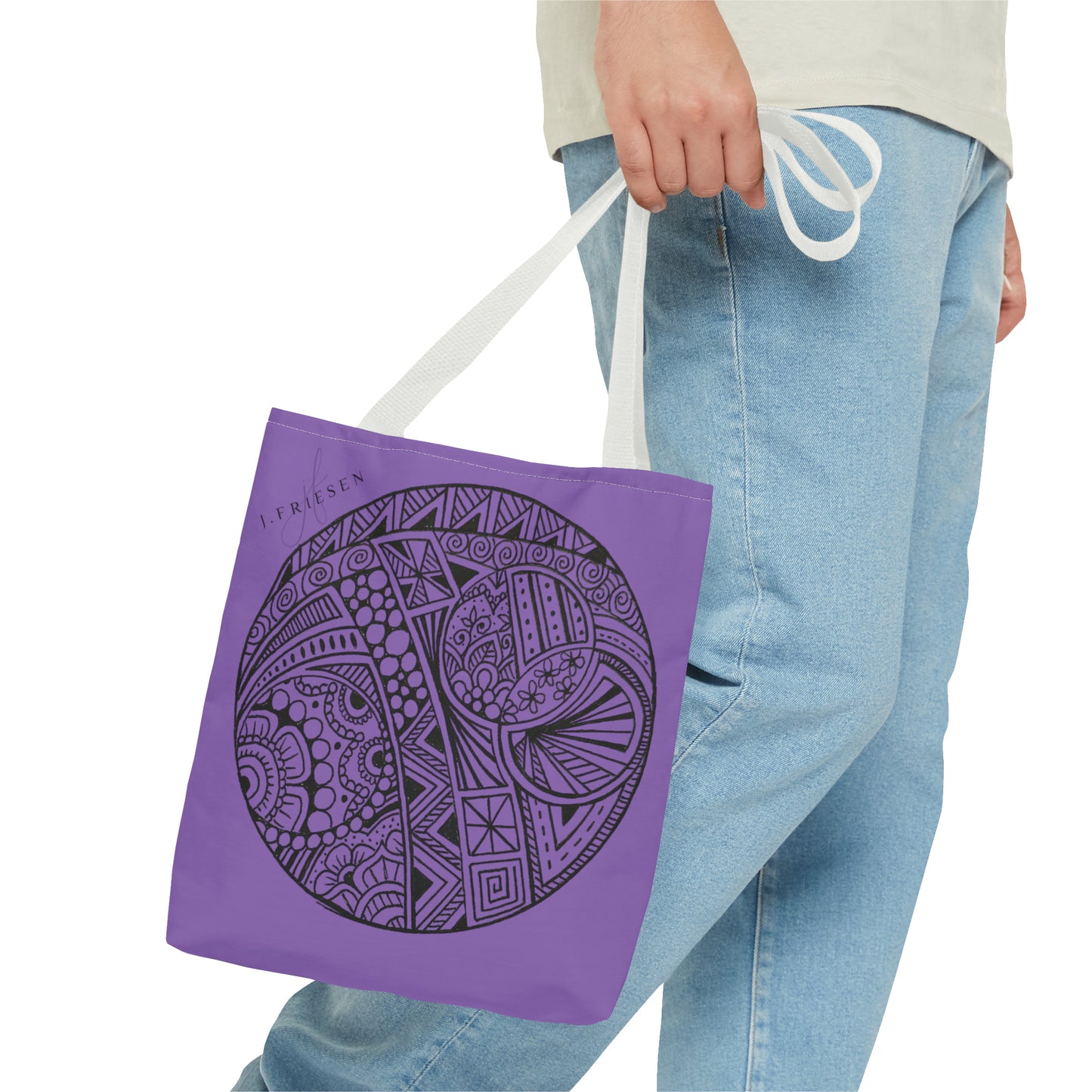 Tote Bag (Purple Circle)